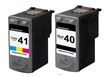 Canon PIXMA iP1600 2-pack 1 black 40, 1 color 41